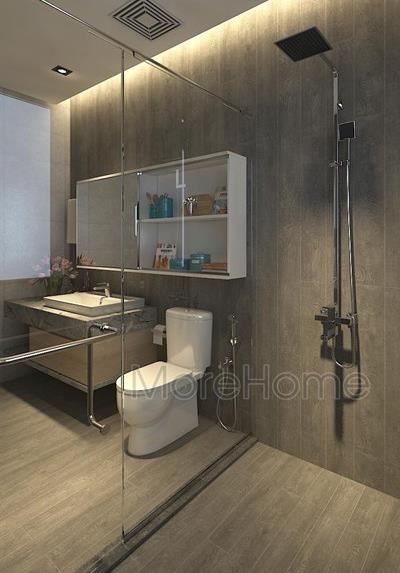 Vách kính nhà tắm hiện đại cao cấp